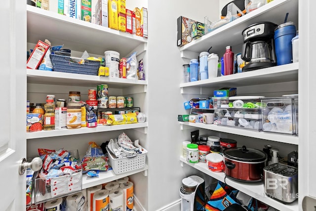 view of pantry