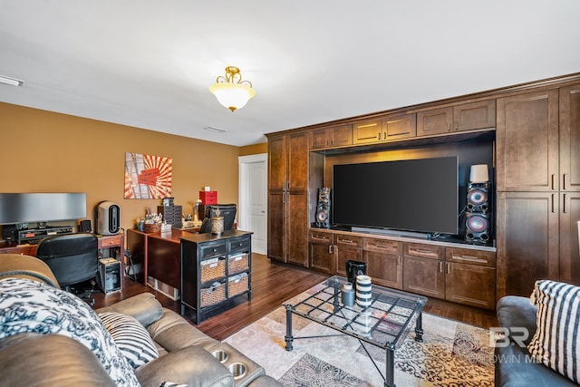 10128 Alder Ave, Spanish Fort, AL 36527 - living area with dark wood-type flooring