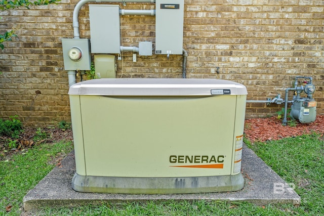 10128 Alder Ave, Spanish Fort, AL 36527 - exterior view of a power unit, electric meter, gas meter, and brick siding