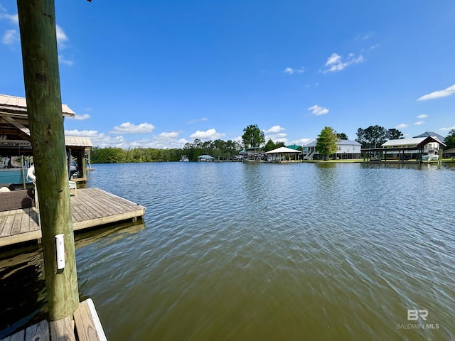 dock with a water view