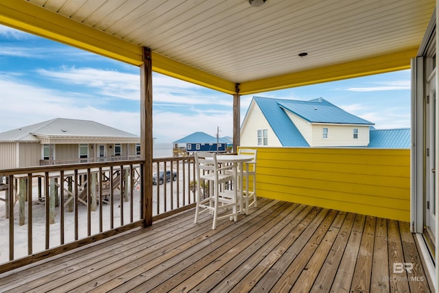 105 Strand Ct, Dauphin Island, AL 36528 - view of wooden terrace