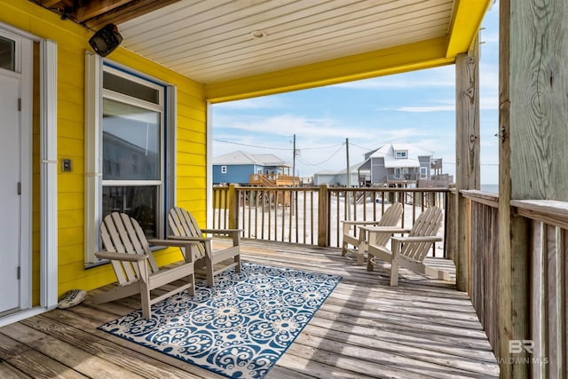105 Strand Ct, Dauphin Island, AL 36528 - view of wooden deck