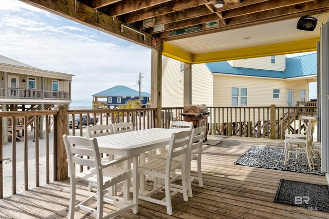 105 Strand Ct, Dauphin Island, AL 36528 - view of wooden deck