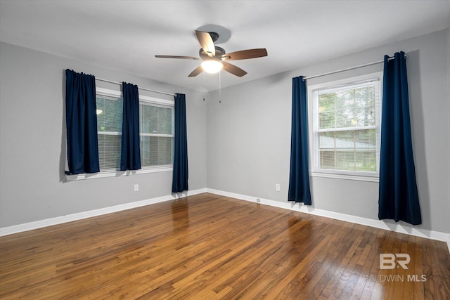 409 E Byron Ave, Mobile, AL 36609 - unfurnished room featuring wood-type flooring and a ceiling fan