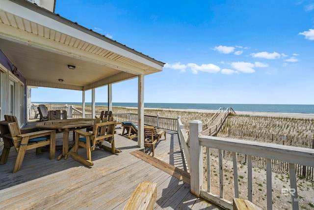 307 Audubon Pl, Dauphin Island, AL 36528 - exterior space featuring a water view and a beach view