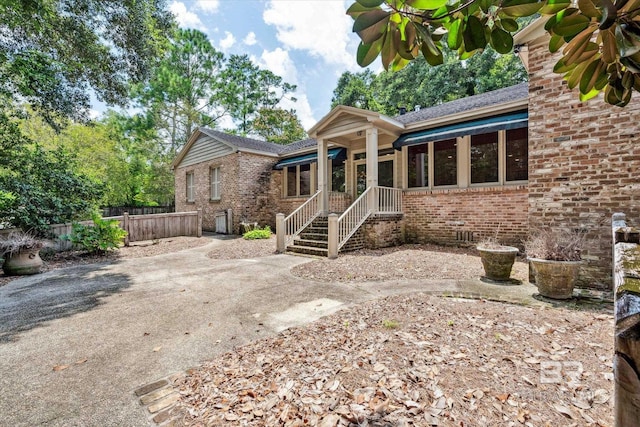 view of back of property