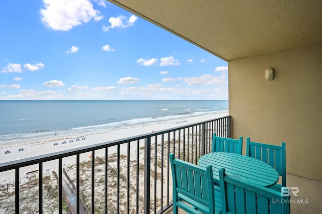 533 W Beach Blvd Unit 602, Gulf Shores, AL 36542 - balcony featuring a beach view and a water view