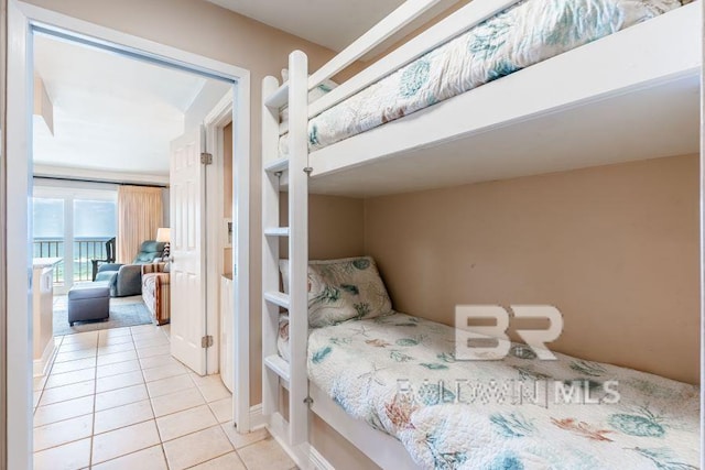 view of tiled bedroom