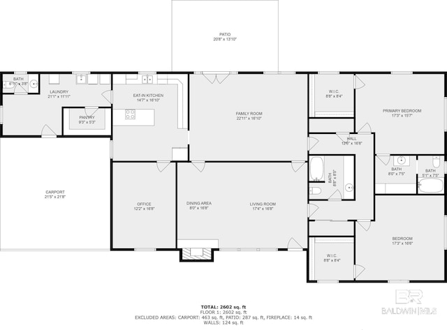 56 Old Bratt Rd, Atmore, AL 36502 - floor plan / room layout