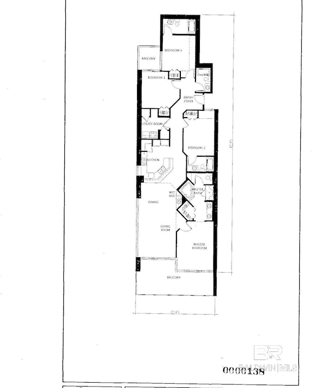 527 E Beach Blvd Unit 603, Gulf Shores, AL 36542 - view of floor plan / room layout