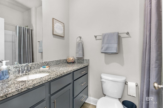 2345 Laurel St, Semmes, AL 36575 - bathroom with vanity and a shower with curtain