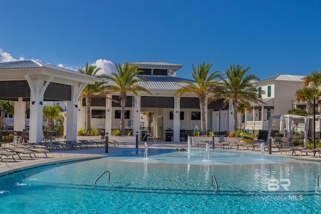 2471 Saltgrass Way, Orange Beach, AL 36561 - view of pool featuring pool water feature
