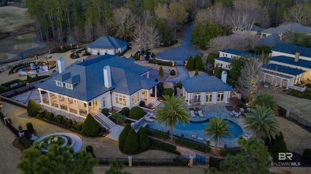 birds eye view of property