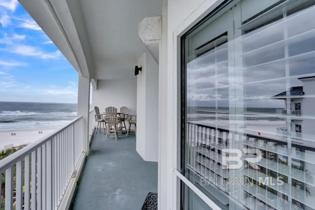 22984 Perdido Beach Blvd Unit 52D, Orange Beach, AL 36561 - balcony with a beach view and a water view