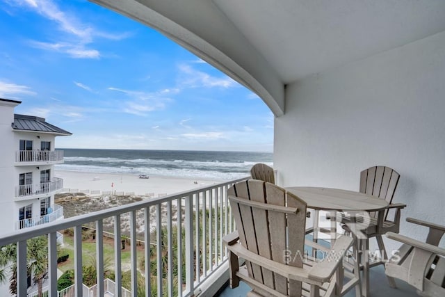 22984 Perdido Beach Blvd Unit 52D, Orange Beach, AL 36561 - balcony with a beach view and a water view