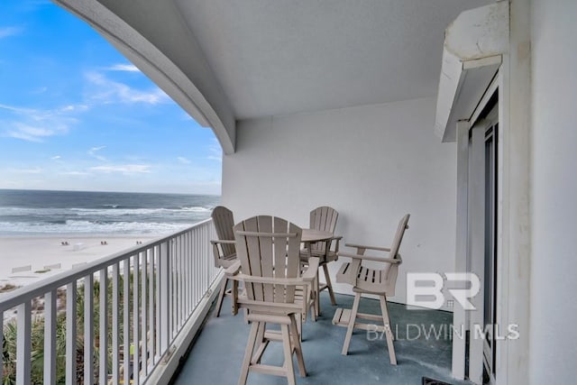 22984 Perdido Beach Blvd Unit 52D, Orange Beach, AL 36561 - balcony featuring a beach view and a water view