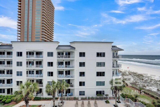 22984 Perdido Beach Blvd Unit 52D, Orange Beach, AL 36561 - view of property featuring a beach view and a water view
