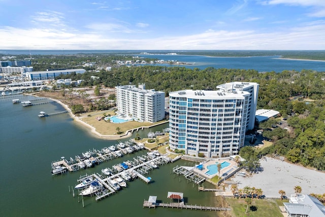 28250 Canal Rd Unit 101, Orange Beach, AL 36561 - birds eye view of property featuring a water view
