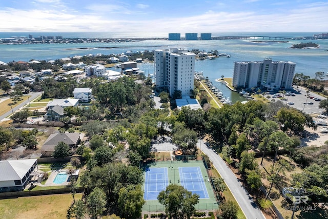 28250 Canal Rd Unit 101, Orange Beach, AL 36561 - birds eye view of property featuring a water view and a city view