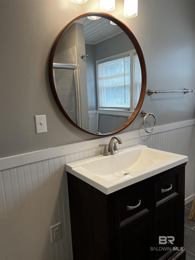 6 Yacht Club Dr Unit 115A, Daphne, AL 36526 - bathroom with vanity and wainscoting