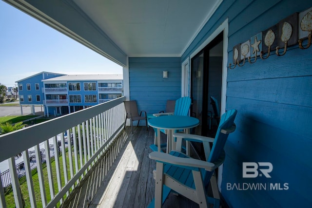 view of balcony