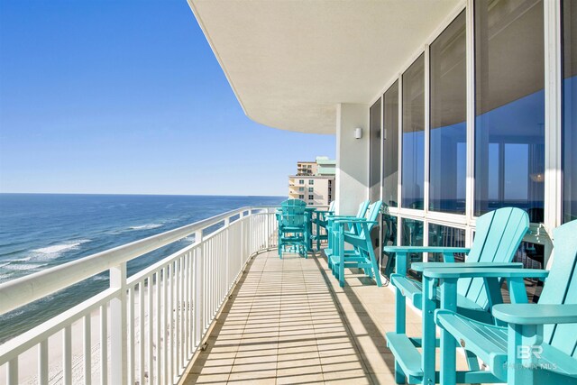 825 W Beach Blvd Unit 10, Gulf Shores, AL 36542 - balcony with a beach view and a water view
