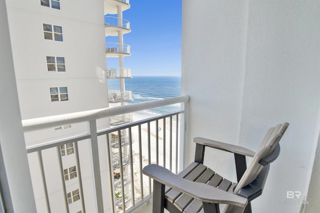 825 W Beach Blvd Unit 10, Gulf Shores, AL 36542 - balcony featuring a water view, visible vents, and a beach view