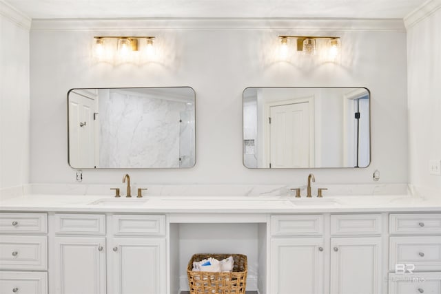 825 W Beach Blvd Unit 10, Gulf Shores, AL 36542 - full bath featuring double vanity, crown molding, and a sink