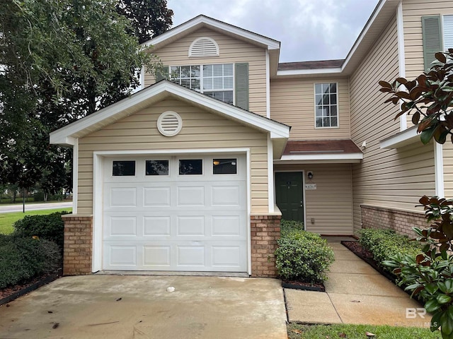 view of front of house featuring a garage