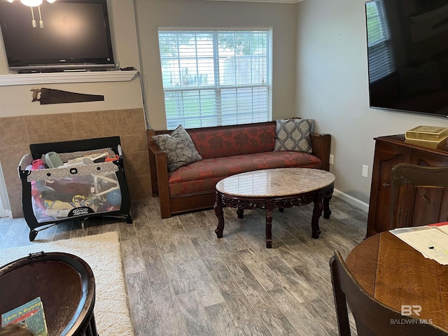 1517 Regency Rd Unit 161, Gulf Shores, AL 36542 - living room with wood finished floors