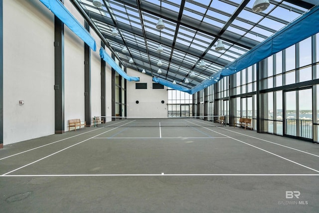 view of sport court