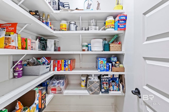 view of pantry