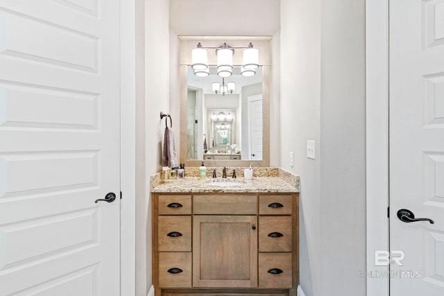 bathroom featuring vanity