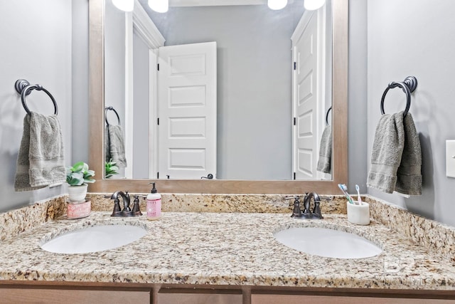 bathroom with vanity