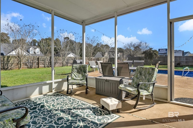 9678 Nottingham Ct, Daphne, AL 36526 - sunroom / solarium featuring plenty of natural light and outdoor dining space