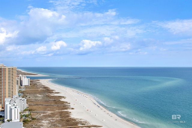 water view featuring a view of the beach