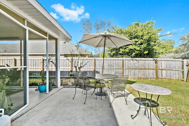 view of patio