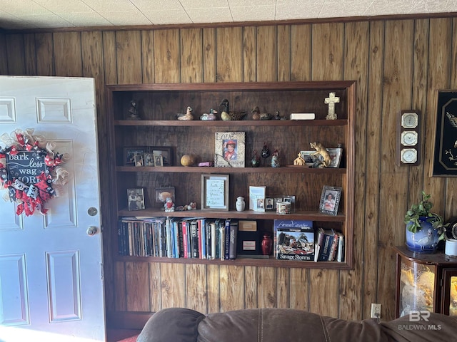 details with wooden walls