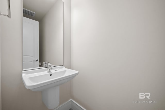 bathroom with visible vents