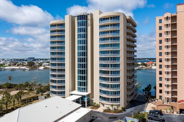 view of property featuring a water view