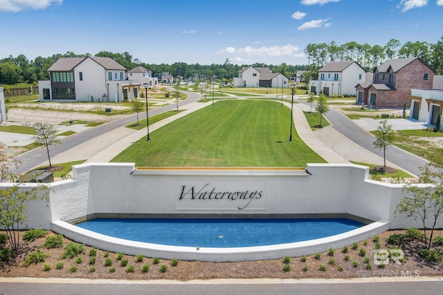 845 Inlet Cir, Gulf Shores, AL 36542 - view of pool with a residential view and a lawn