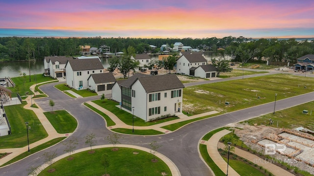 845 Inlet Cir, Gulf Shores, AL 36542 - aerial perspective of suburban area featuring a large body of water