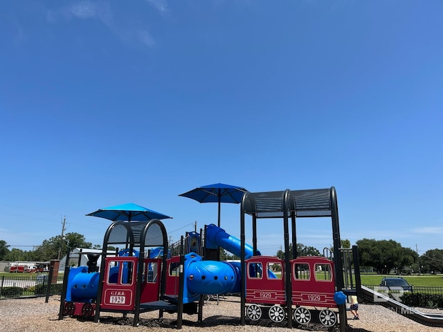 view of jungle gym