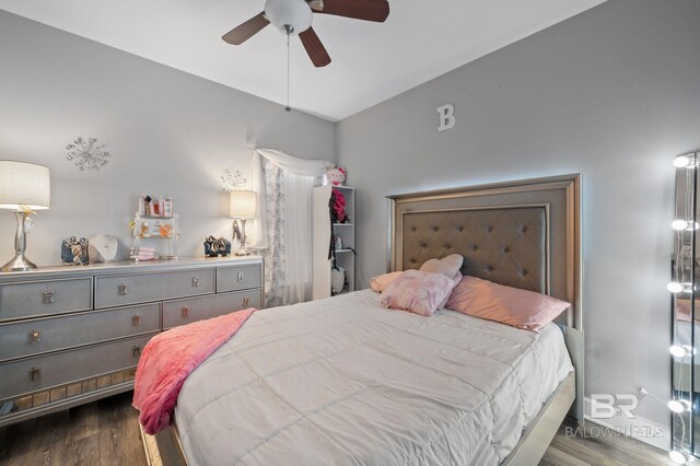 1206 Crown Walk Dr, Foley, AL 36535 - bedroom featuring ceiling fan and dark hardwood / wood-style flooring
