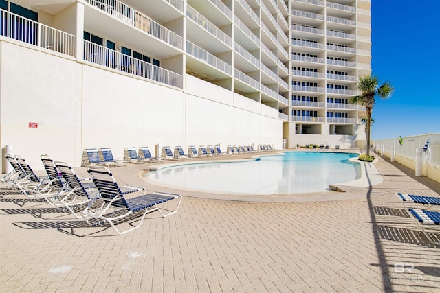 view of pool