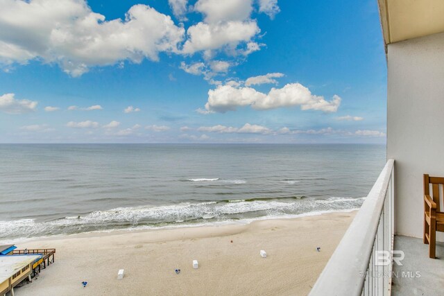 401 E Beach Blvd Unit 1302, Gulf Shores, AL 36542 - property view of water featuring a beach view