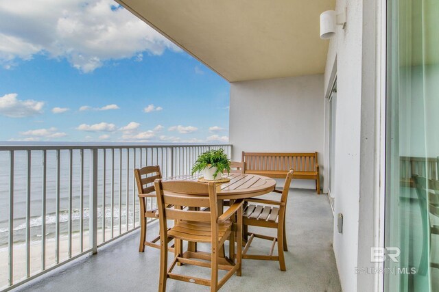401 E Beach Blvd Unit 1302, Gulf Shores, AL 36542 - balcony with a water view