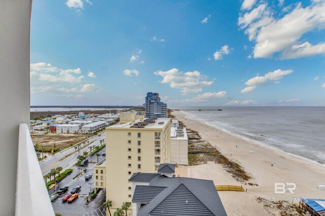 401 E Beach Blvd Unit 1302, Gulf Shores, AL 36542 - property view of water featuring a beach view and a view of city
