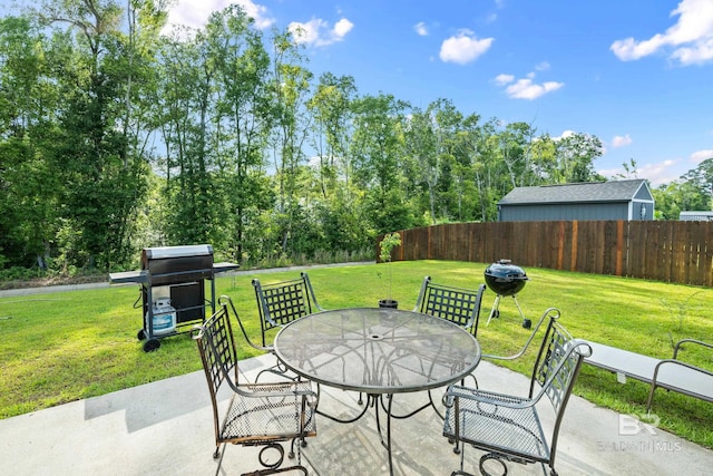 23038 Ridgewood Dr, Robertsdale, AL 36567 - view of patio with outdoor dining area and area for grilling