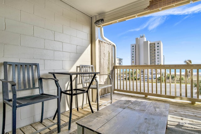 view of balcony